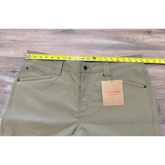 Simms Windrift Mens 40x32 Outdoor Stretch Fishing Hiking Pant Bay Leaf Olive